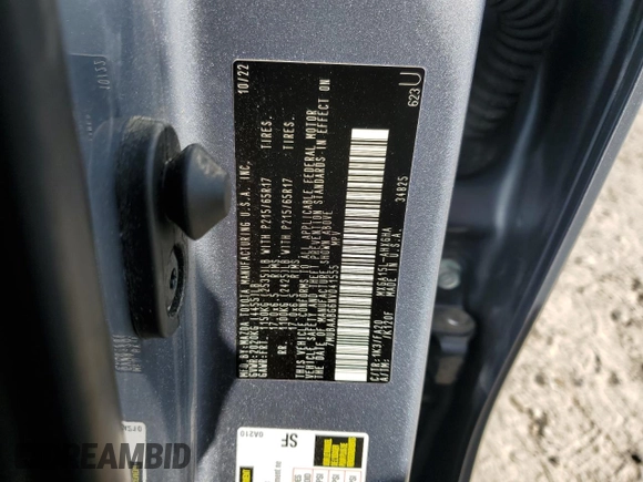 2022 Toyota Corolla Cross LE with VIN 7MUBAABG6NV041555, listed as a Copart auction lot 56567225 with 26,736 mi miles and Salvage title. Bid and sale history available at DreamBid. Image 13.