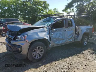 2021 Chevrolet Colorado 2WD LT with VIN 1GCHSCEN0M1291375, listed as a Copart auction lot 56485074 with 61,513 mi miles and Salvage Title. Bid and sale history available at carsss.com. Image 1.
