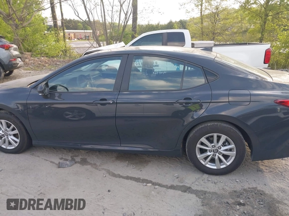 2025 Toyota Camry LE with VIN 4T1DAACKXSU541257, listed as a IAAI auction lot 42052246 with 13,585 mi miles and . Bid and sale history available at DreamBid. Image 14.