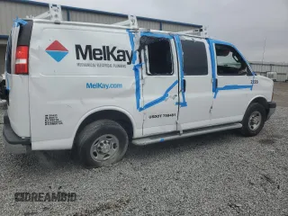 2022 Chevrolet Express Cargo with VIN 1GCWGAFP0N1177570, listed as a Copart auction lot 54801965 with 36,636 mi miles and Salvage title. Bid and sale history available at DreamBid. Image 3.