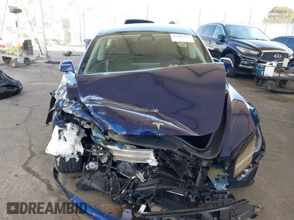 2024 Tesla Model 3 with VIN 5YJ3E1EA0RF745089, listed as a IAAI auction lot 41980217 with 9,851 mi miles and . Bid and sale history available at DreamBid. Image 12.