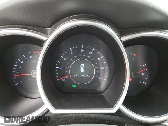 2015 Kia Optima LX with VIN 5XXGM4A77FG417953, listed as a Copart auction lot 52033725 with 147,970 mi miles and Non repairable. Bid and sale history available at DreamBid. Image 9.