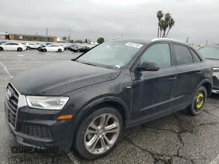 2018 Audi Q3 Premium with VIN WA1BCCFS7JR026757, listed as a Copart auction lot 48523745 with 46,315 mi miles and Salvage Title. Bid and sale history available at carsss.com. Image 1.