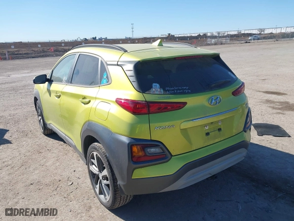 2019 Hyundai Kona Limited with VIN KM8K3CA51KU252116, listed as a IAAI auction lot 41409775 with 60,241 mi miles. Bid and sale history available at carsss.com. Image 3.