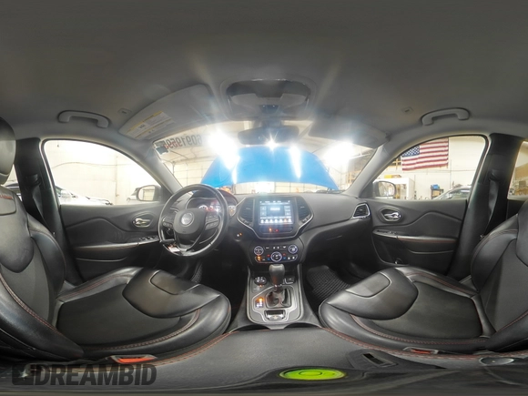 2019 Jeep Cherokee Trailhawk with VIN 1C4PJMBX4KD478219, listed as a Copart auction lot 60919595 with 42,726 mi miles and Salvage title. Bid and sale history available at DreamBid. Image 16.