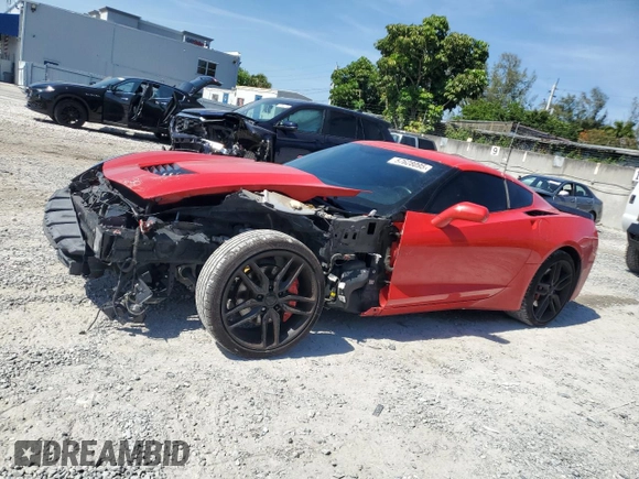 2019 Chevrolet Corvette 1LT with VIN 1G1YB2D72K5121028, listed as a Copart auction lot 57628095 with 70,565 mi miles and Non repairable. Bid and sale history available at DreamBid. Image 1.