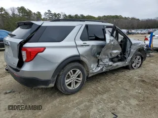 2021 Ford Explorer XLT with VIN 1FMSK8DH2MGA57763, listed as a Copart auction lot 43480875 with 35,545 mi miles and Salvage Title. Bid and sale history available at carsss.com. Image 3.