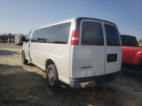 2017 Chevrolet Express Passenger LT with VIN 1GAZGPFG9H1337278, listed as a Copart auction lot 44725385 with 42,992 mi miles and Salvage Title. Bid and sale history available at carsss.com. Image 2.
