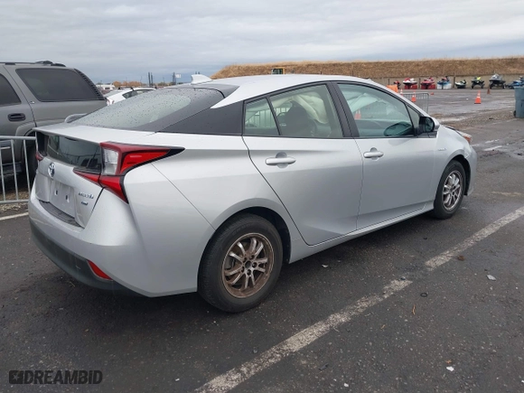 2022 Toyota Prius L Eco with VIN JTDKAMFU0N3175104, listed as a IAAI auction lot 40873671 with 1 mi miles. Bid and sale history available at carsss.com. Image 4.