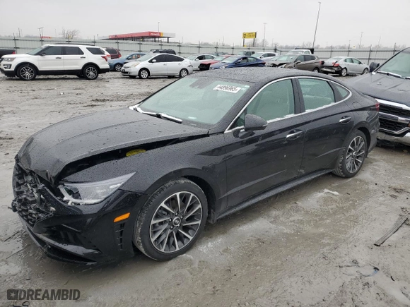 2022 Hyundai Sonata Limited with VIN KMHL34J25NA175966, listed as a Copart auction lot 44896965 with 29,111 mi miles and Salvage Title. Bid and sale history available at carsss.com. Image 1.