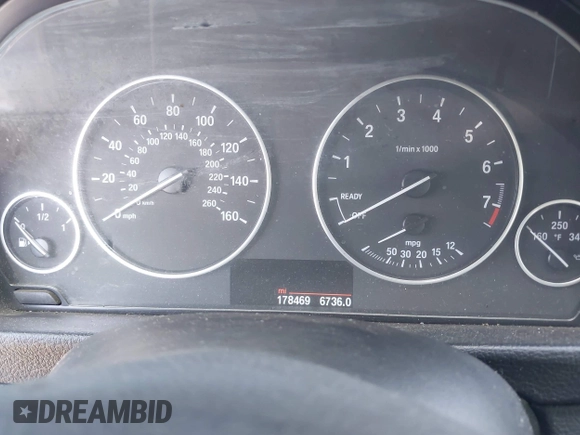 2014 BMW 3 Series 328i Gran Turismo xDrive with VIN WBA3X5C51ED557347, listed as a IAAI auction lot 42028680 with 178,469 mi miles and . Bid and sale history available at DreamBid. Image 7.