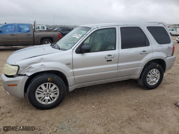 2005 Mercury Mariner Convenience with VIN 4M2YU56Z85DJ10296, listed as a Copart auction lot 69730144 with 236,790 mi miles and Salvage Title. Bid and sale history available at carsss.com. Image 1.