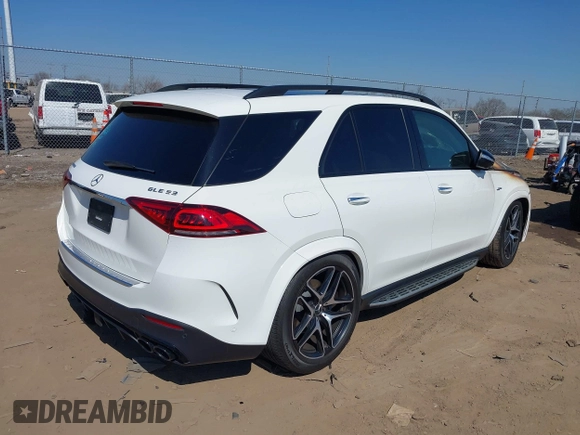 2021 Mercedes-Benz GLE 53 AMG with VIN 4JGFB6BB0MA284652, listed as a IAAI auction lot 41781323 with Not provided miles and . Bid and sale history available at DreamBid. Image 4.