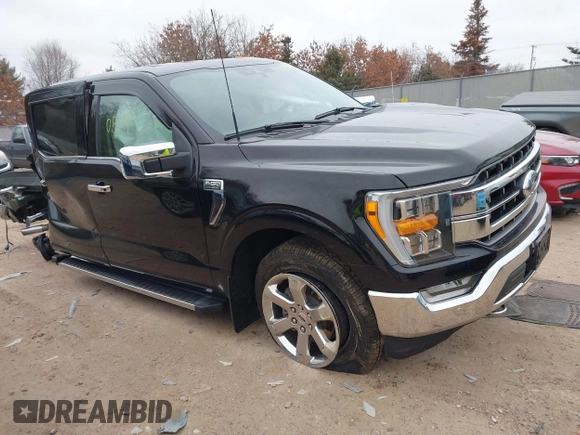 2021 Ford F-150 XL with VIN 1FTFW1E80MFC23042, listed as a IAAI auction lot 41480809 with 1 mi miles. Bid and sale history available at carsss.com. Image 1.