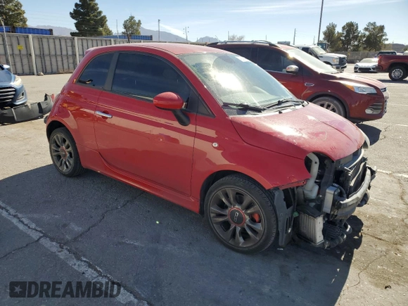 2015 FIAT 500 Turbo with VIN 3C3CFFHH6FT690068, listed as a Copart auction lot 42636185 with 79,249 mi miles and Salvage Title. Bid and sale history available at carsss.com. Image 4.