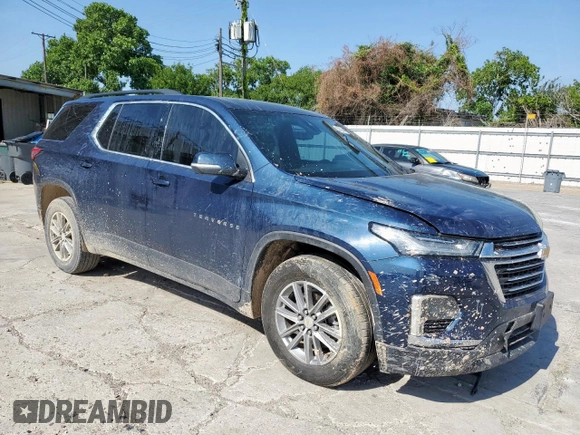 2022 Chevrolet Traverse LT Cloth with VIN 1GNERGKW9NJ126601, listed as a Copart auction lot 56944915 with Not provided miles and Salvage title. Bid and sale history available at DreamBid. Image 4.