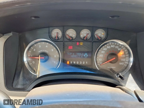 2009 Ford F-150 XL with VIN 1FTPW14V39KC73007, listed as a Copart auction lot 61447595 with 185,983 mi miles and Salvage title. Bid and sale history available at DreamBid. Image 9.