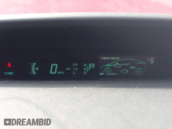 2011 Toyota Prius I with VIN JTDKN3DU0B0277923, listed as a IAAI auction lot 42053281 with 74,380 mi miles and . Bid and sale history available at DreamBid. Image 7.