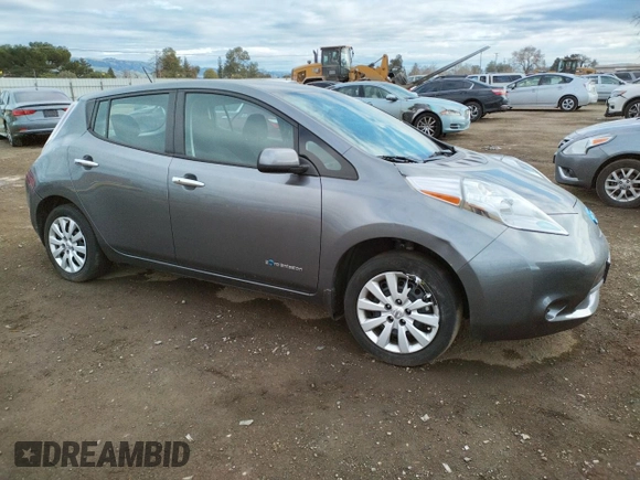 2016 Nissan LEAF S with VIN 1N4BZ0CP1GC313399, listed as a Copart auction lot 38595063 with 43,316 mi miles. Bid and sale history available at carsss.com. Image 4.