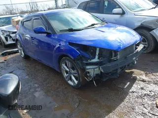 2013 Hyundai Veloster w/Black Int with VIN KMHTC6ADXDU170420, listed as a IAAI auction lot 41655443 with 157,800 mi miles and . Bid and sale history available at DreamBid. Image 1.