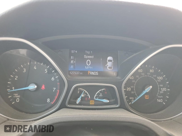 2015 Ford Focus SE with VIN 1FADP3K29FL334599, listed as a Copart auction lot 46926475 with 127,537 mi miles and Salvage Title. Bid and sale history available at DreamBid. Image 9.