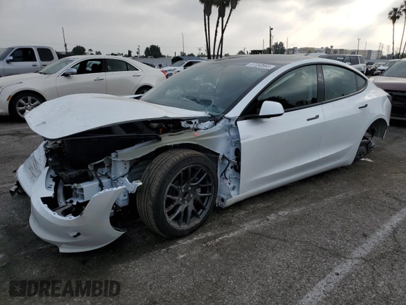 2025 Tesla Model 3 Long Range с VIN 5YJ3E1EA7SF001043, выставлен на аукционе Copart как лот 57250565 с пробегом 456 миль миль и Списание • Salvage title. История ставок и продаж доступна на DreamBid. Изображение 1.
