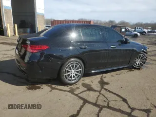 2024 Mercedes-Benz C 43 AMG with VIN W1KAF8HB9RR220405, listed as a Copart auction lot 45604455 with 3,874 mi miles and Salvage title. Bid and sale history available at DreamBid. Image 3.
