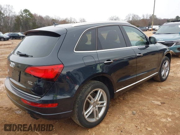 2017 Audi Q5 Premium with VIN WA1C2AFP5HA091896, listed as a IAAI auction lot 41553610 with 124,553 mi miles. Bid and sale history available at carsss.com. Image 4.