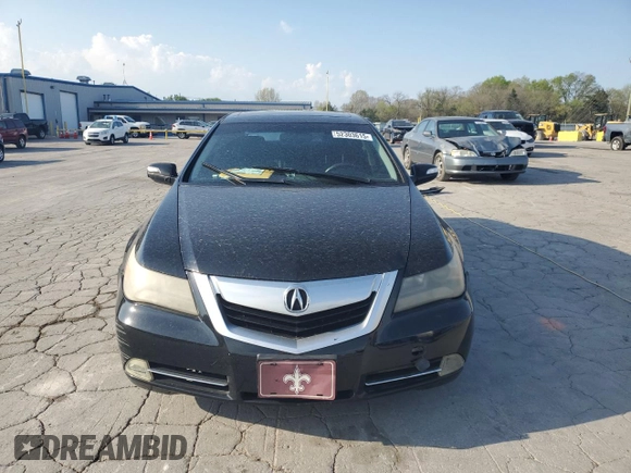 2009 Acura RL Tech Pkg with VIN JH4KB266X9C001760, listed as a Copart auction lot 52303615 with 232,253 mi miles and Salvage Title. Bid and sale history available at carsss.com. Image 5.