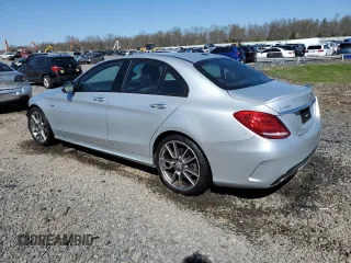 2016 Mercedes-Benz C 450 AMG with VIN 55SWF6EB4GU133361, listed as a Copart auction lot 52425485 with 101,079 mi miles and Salvage title. Bid and sale history available at DreamBid. Image 2.