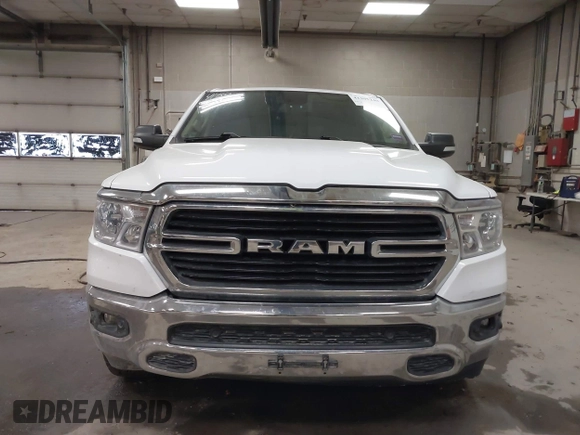2019 Ram 1500 Big Horn/Lone Star with VIN 1C6SRFFT7KN645776, listed as a IAAI auction lot 41395240 with 136,068 mi miles. Bid and sale history available at carsss.com. Image 12.