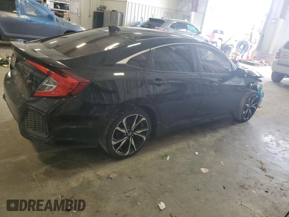 2019 Honda Civic Si with VIN 2HGFC1E55KH705260, listed as a Copart auction lot 51404525 with 79,528 mi miles and Salvage Title. Bid and sale history available at DreamBid. Image 3.