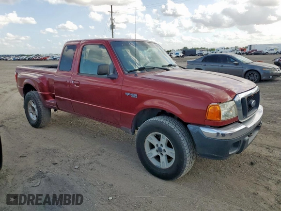 2004 Ford Ranger XL Fleet with VIN 1FTZR15E64PB54569, listed as a Copart auction lot 59601425 with 263,413 mi miles and Salvage title. Bid and sale history available at DreamBid. Image 4.