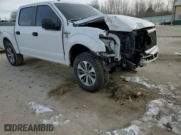 2019 Ford F-150 XL with VIN 1FTEW1E52KKF11344, listed as a Copart auction lot 45634535 with 89,411 mi miles and Salvage Title. Bid and sale history available at carsss.com. Image 10.