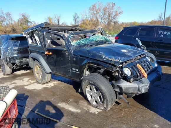 2017 Jeep Wrangler Sport with VIN 1C4GJWAG9HL567022, listed as a IAAI auction lot 40900310 with 81,196 mi miles and . Bid and sale history available at DreamBid. Image 1.