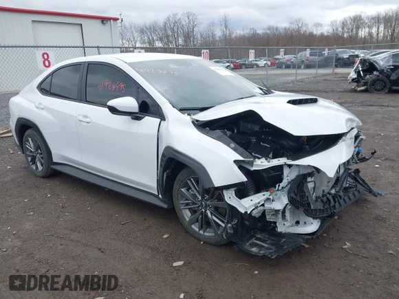 2024 Subaru WRX with VIN JF1VBAB64R9819602, listed as a IAAI auction lot 41928895 with 1,832 mi miles and . Bid and sale history available at DreamBid. Image 1.