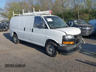 2018 Chevrolet Express Cargo with VIN 1GCWGAFP7J1188480, listed as a IAAI auction lot 42079587 with 106,590 mi miles and . Bid and sale history available at DreamBid. Image 1.