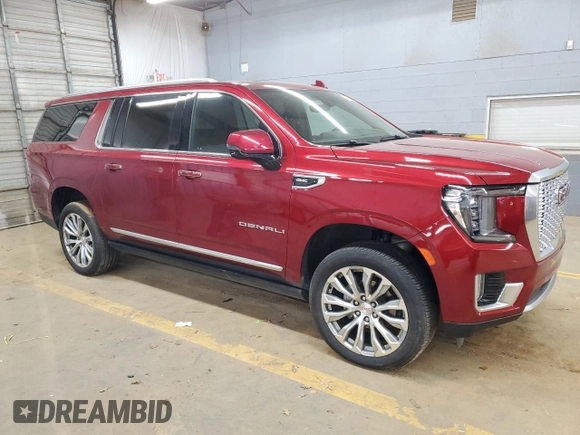 2022 GMC Yukon XL Denali with VIN 1GKS2JKL9NR240042, listed as a Copart auction lot 86247994 with 27,538 mi miles and Salvage Title. Bid and sale history available at carsss.com. Image 4.