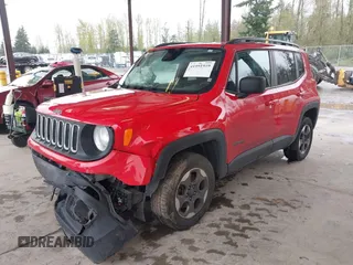 2018 Jeep Renegade Sport with VIN ZACCJBAB2JPH73148, listed as a IAAI auction lot 41991959 with 102,491 mi miles and . Bid and sale history available at DreamBid. Image 2.