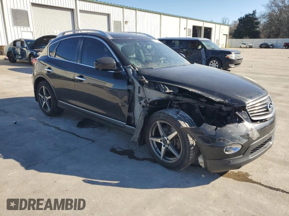 2010 Infiniti EX Journey with VIN JN1AJ0HP3AM702068, listed as a Copart auction lot 41593615 with 189,119 mi miles and Salvage title. Bid and sale history available at DreamBid. Image 4.