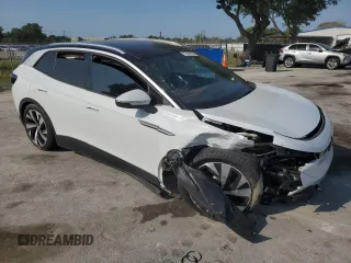 2021 Volkswagen ID.4 Pro S z VIN WVGKMPE22MP046499, wystawiony jako Copart lot #57947235 z przebiegiem 26 759 mil mil oraz Nie do naprawy • Non repairable. Historia ofert i sprzedaży dostępna na DreamBid. Obrazek 4.
