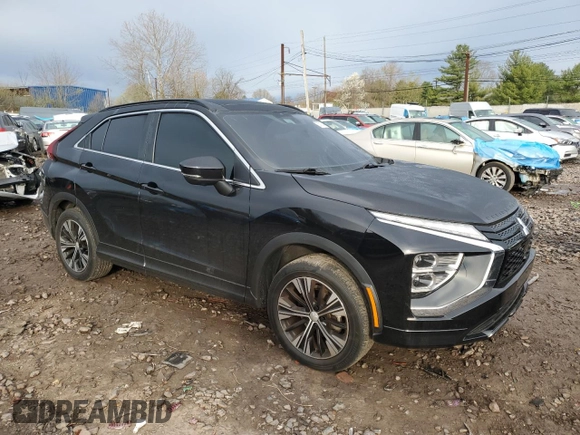 2022 Mitsubishi Eclipse Cross SE z VIN JA4ATWAA0NZ068298, wystawiony jako Copart lot #53016485 z przebiegiem 35 641 mil mil oraz Szkoda całkowita • Salvage title. Historia ofert i sprzedaży dostępna na DreamBid. Obrazek 4.