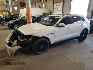 2018 Jaguar F-Pace 35t Prestige with VIN SADCK2EV7JA252724, listed as a Copart auction lot 71237194 with 50,582 mi miles and Salvage title. Bid and sale history available at DreamBid. Image 1.