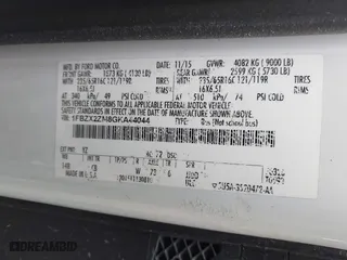 2016 Ford Transit Wagon XL with VIN 1FBZX2ZM8GKA44044, listed as a IAAI auction lot 40774606 with 57,176 mi miles. Bid and sale history available at carsss.com. Image 9.