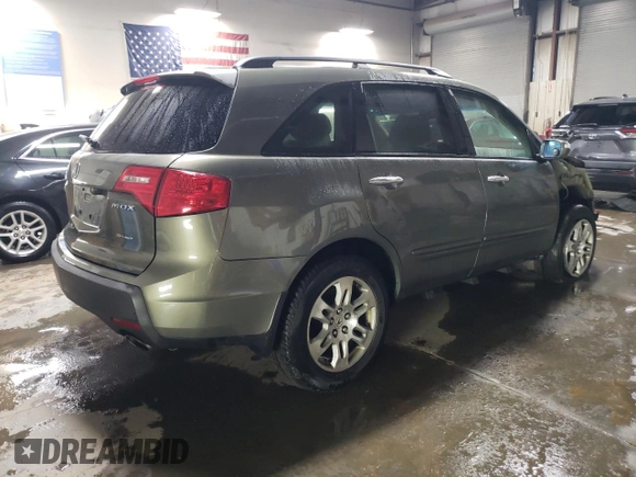2007 Acura MDX Tech Pkg with VIN 2HNYD28307H503027, listed as a Copart auction lot 45360325 with 204,528 mi miles and Salvage Title. Bid and sale history available at carsss.com. Image 3.