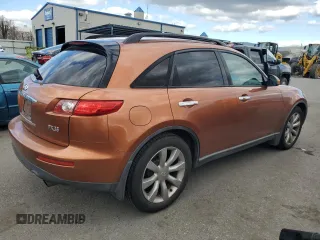 2003 Infiniti FX Options z VIN JNRAS08W73X204829, wystawiony jako Copart lot #47685215 z przebiegiem 209 166 mil mil oraz Tytuł czysty. Historia ofert i sprzedaży dostępna na DreamBid. Obrazek 3.