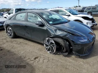 2024 Hyundai Ioniq 6 SEL z VIN KMHM34AA8RA071084, wystawiony jako Copart lot #47614915 z przebiegiem 14 989 mil mil oraz Szkoda całkowita • Salvage title. Historia ofert i sprzedaży dostępna na DreamBid. Obrazek 4.