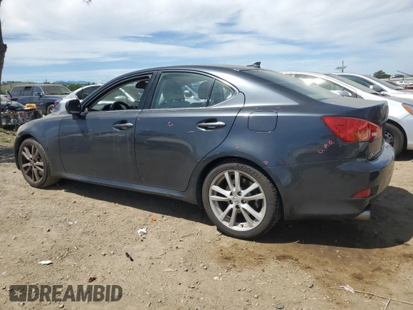 2007 Lexus IS 350 with VIN JTHBE262X72012801, listed as a Copart auction lot 52799505 with 147,640 mi miles and Salvage Title. Bid and sale history available at DreamBid. Image 2.