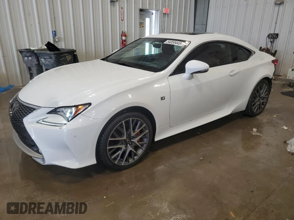 2016 Lexus RC 350 F Sport z VIN JTHSE5BC5G5006614, wystawiony jako Copart lot #54055445 z przebiegiem 141 229 mil mil oraz Czysty tytuł • Clean title. Historia ofert i sprzedaży dostępna na DreamBid. Obrazek 1.