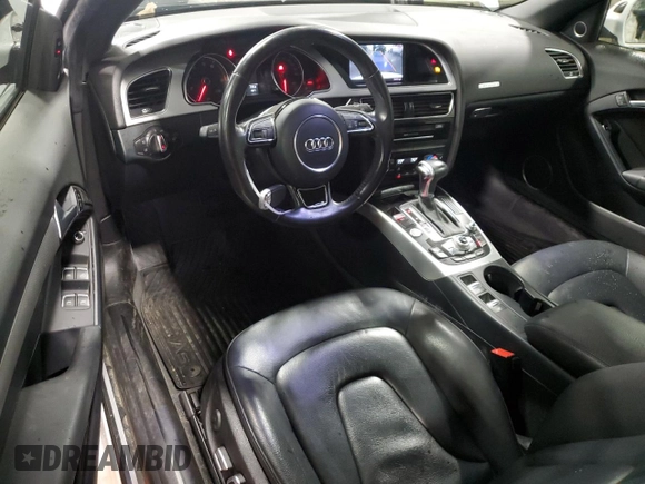2016 Audi A5 Premium Plus with VIN WAUM2AFH0GN002940, listed as a Copart auction lot 87824885 with 87,176 mi miles and Salvage Title. Bid and sale history available at carsss.com. Image 8.